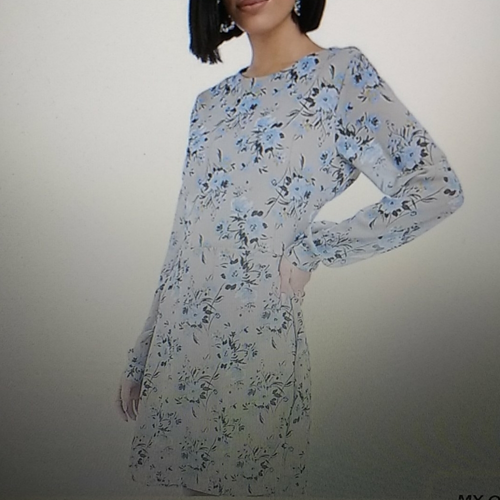 NA-KD cut-out back chiffon dress Size 2